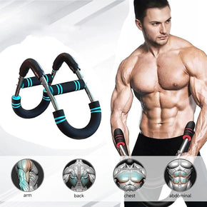 Adjustable Arm Trainer Resistance Detachable Chest Twister Home Gym Upper Body Workout Fitness Men Women Strength Training