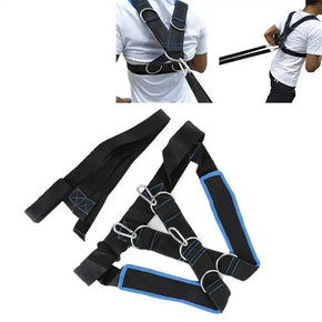 Speed Strength Training Sled Shoulder Harness Resistance Band Belt Speed Running Training Straps Strength Training Harness Staff